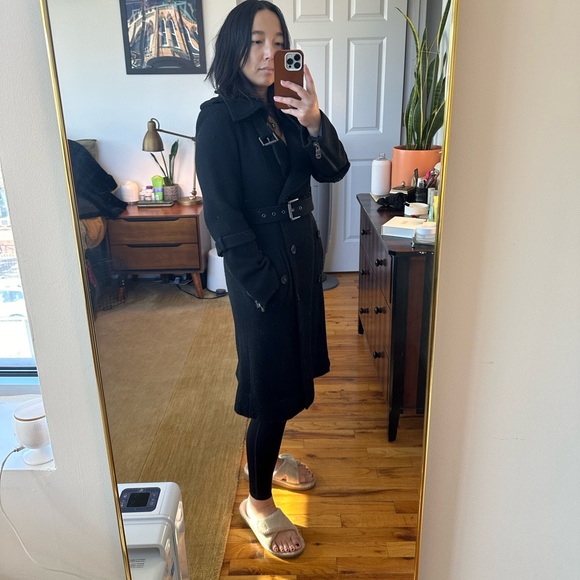 Andrew Marc • Tailored double breasted long coat - Picture 2 of 16